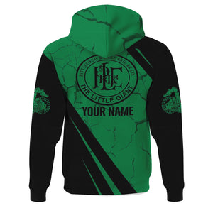 Railspirit Personalized Pittsburgh And Lake Erie Railroad Hoodie Crackle Texture Style Train Zip Up Hoodie For Trackhead