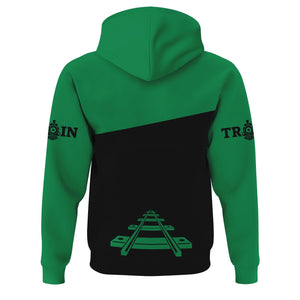 Railspirit Custom Name Pittsburgh And Lake Erie Railroad Hoodie One Track Mind Printed Zip Hoodie