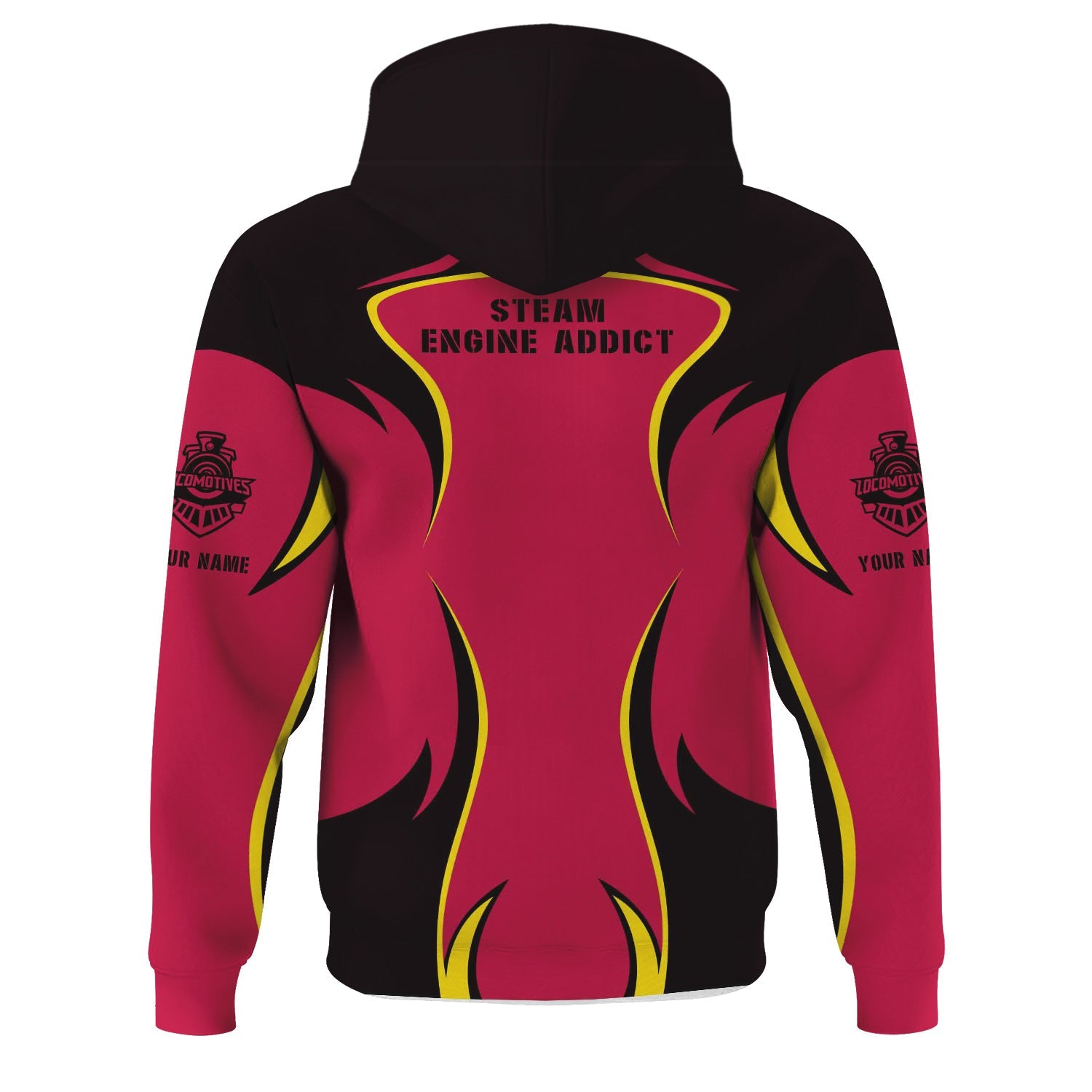 Railspirit Personalized Durango And Silverton Narrow Gauge Railroad Hoodie Distinctive Flame Style Zip Up Hoodie For Steam Engine Addict