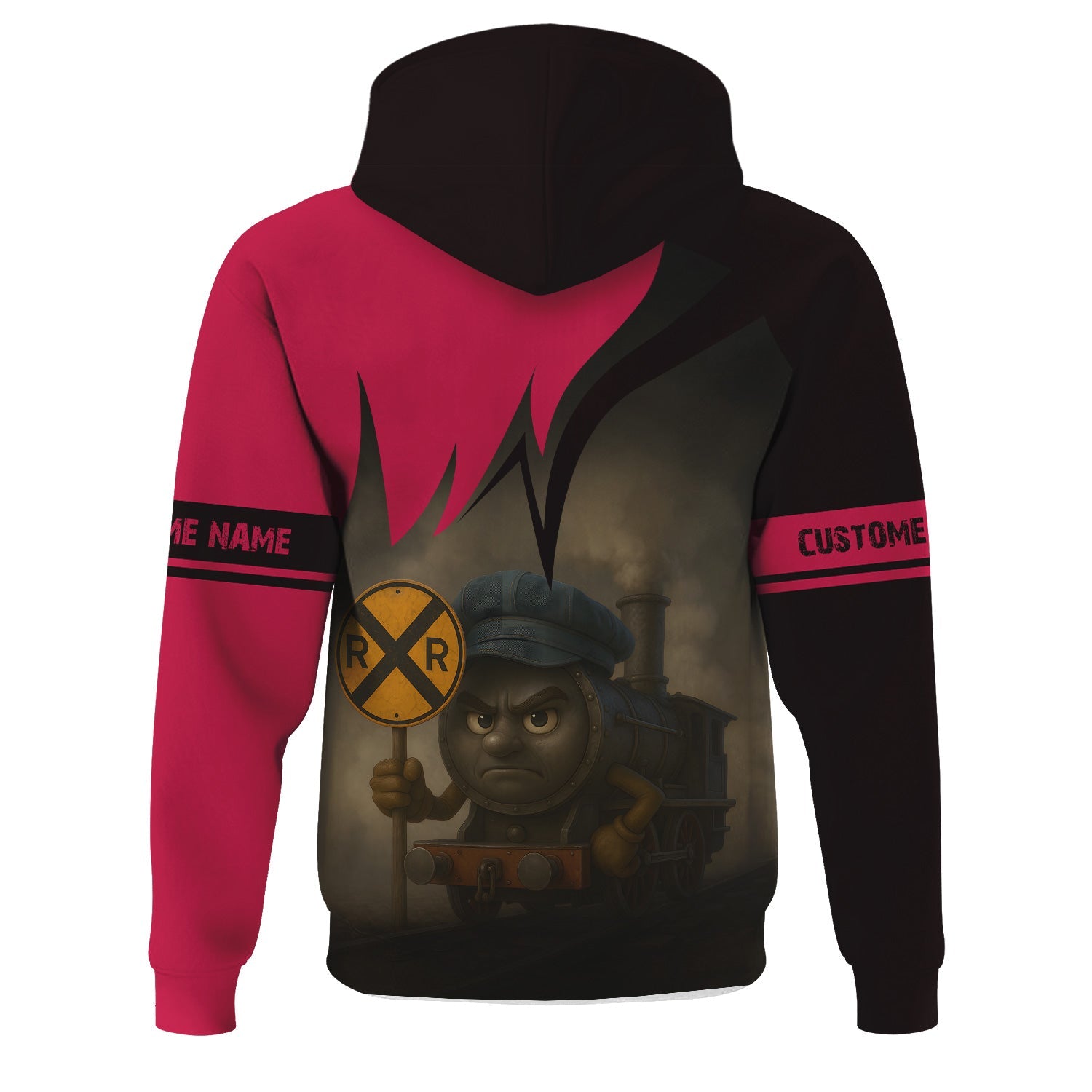 Railspirit Personalized Durango And Silverton Narrow Gauge Railroad Hoodie Angry Train Hoodie Gift Idea For Train Lover