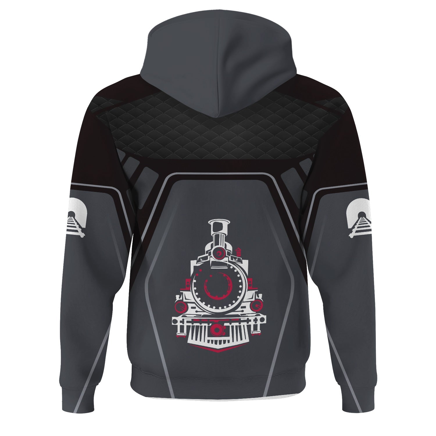 Railspirit Personalized Durango And Silverton Narrow Gauge Railroad Hoodie Steam Locomotive Engine Graphic Train Zip Up Hoodie All Over Print