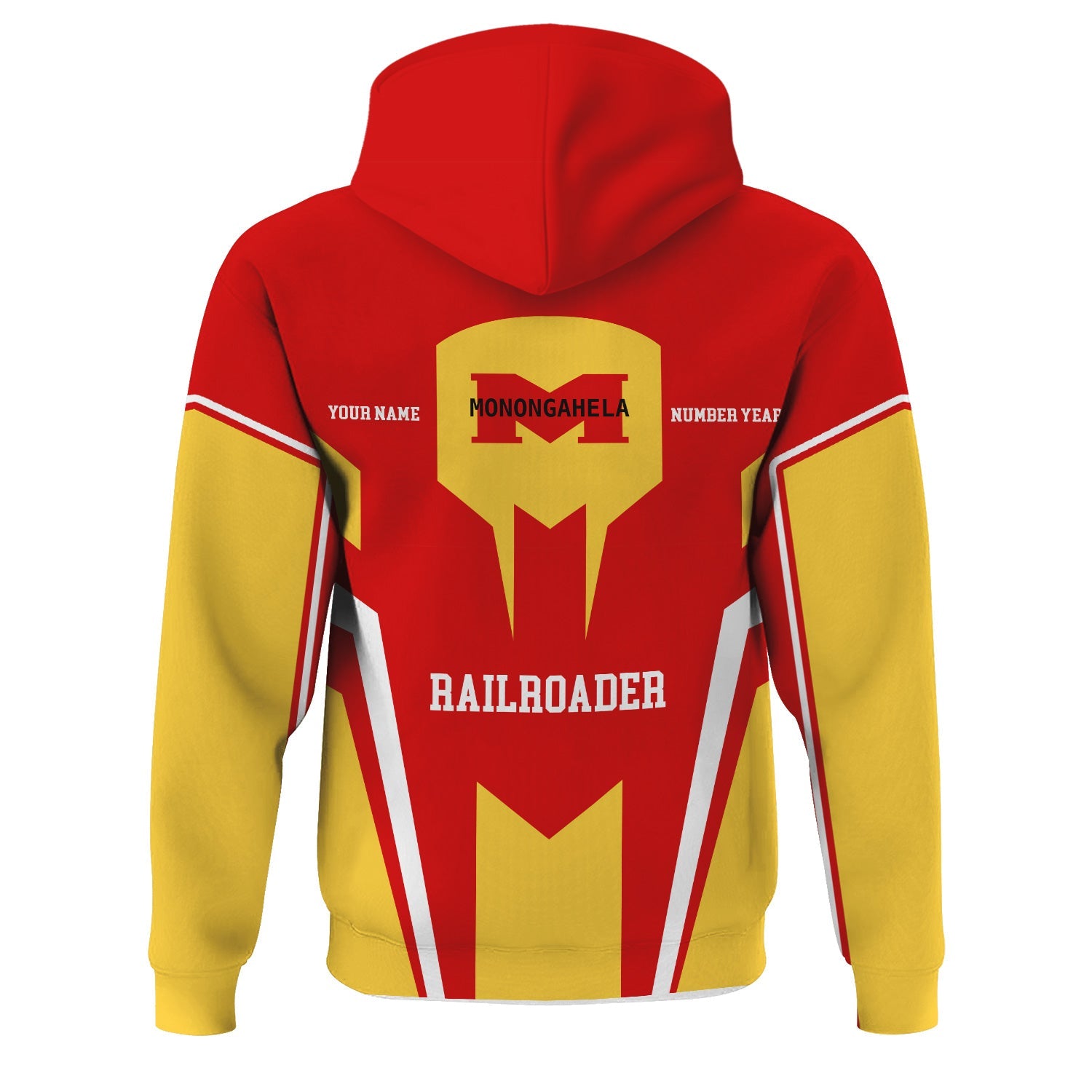 Railspirit Personalized Monongahela Railroad Hoodie Custom Year Railroader Zip Up Hoodie Gift Idea For Train Lover