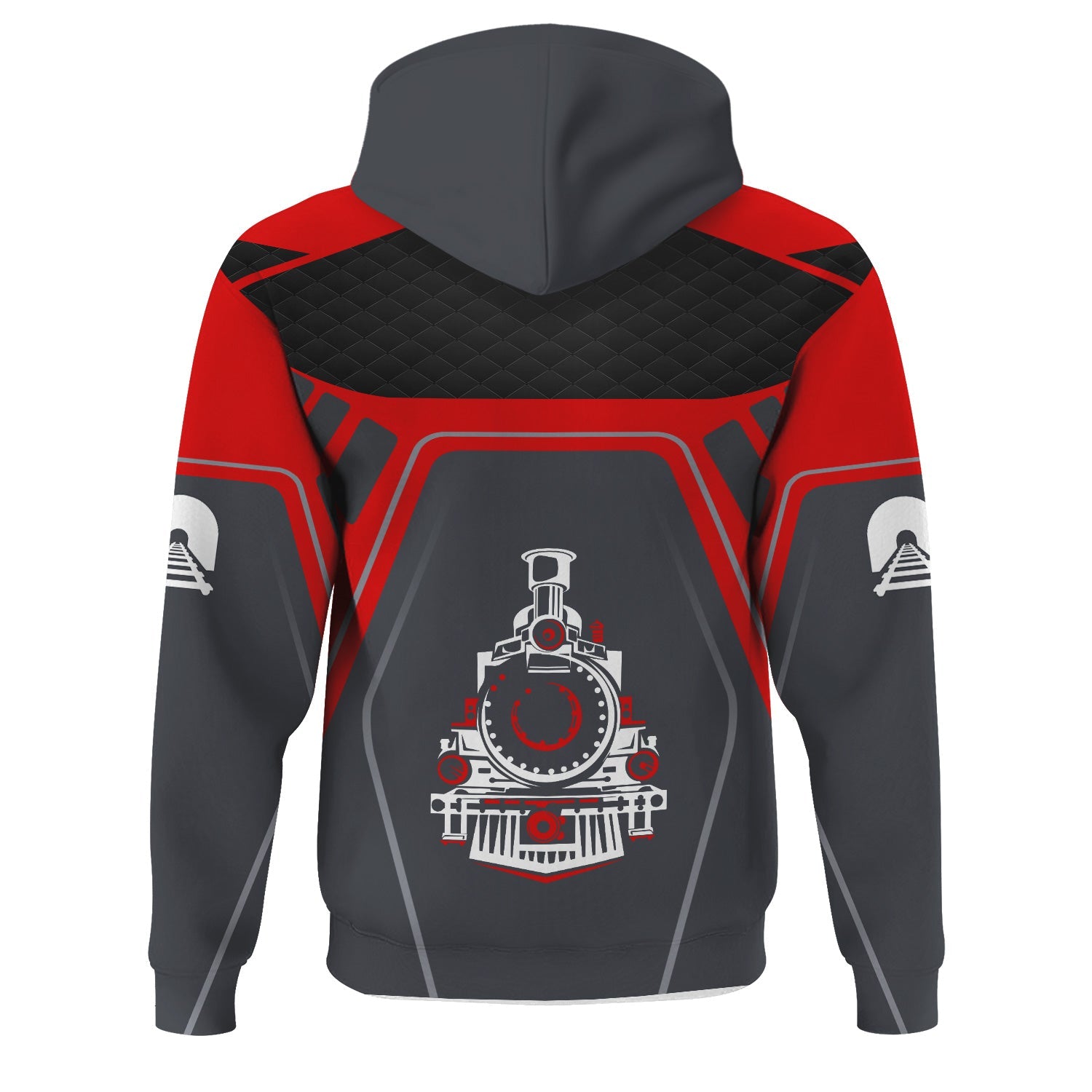 Railspirit Personalized Monongahela Railroad Hoodie Steam Locomotive Engine Graphic Train Zip Up Hoodie All Over Print