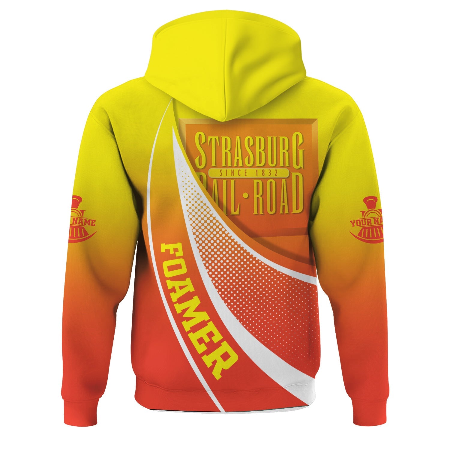 Railspirit Personalized Strasburg Railroad Hoodie Railway-Themed Style Zip Up Hoodie Gift Idea For Trainspotter