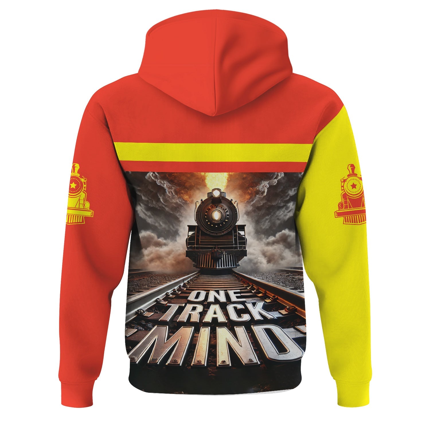 Railspirit Personalized Strasburg Railroad Hoodie One Track Mind Train Printed ZIp Up Hoodie