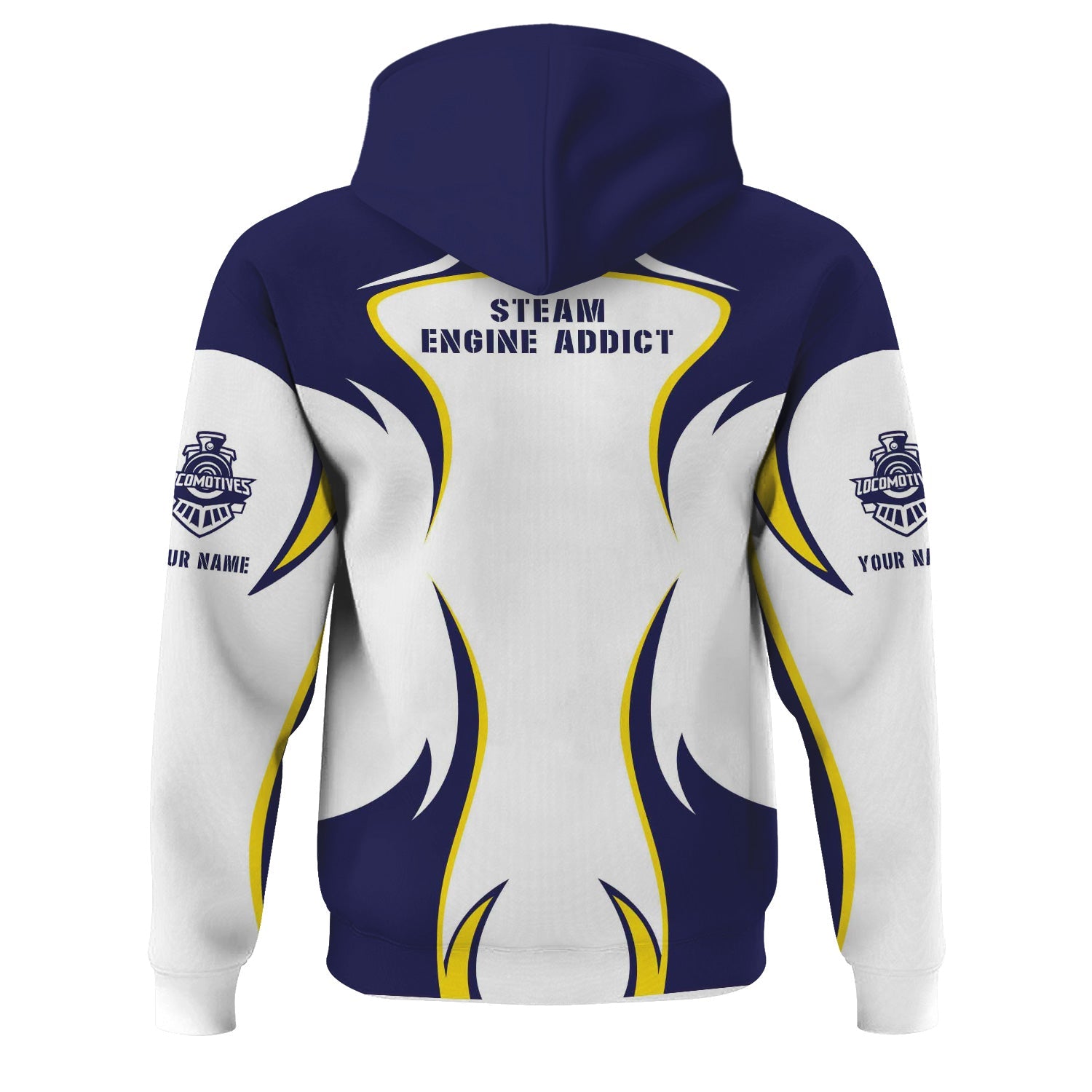 Railspirit Personalized CSX Transportation Railroad Hoodie Distinctive Flame Style Zip Up Hoodie For Steam Engine Addict