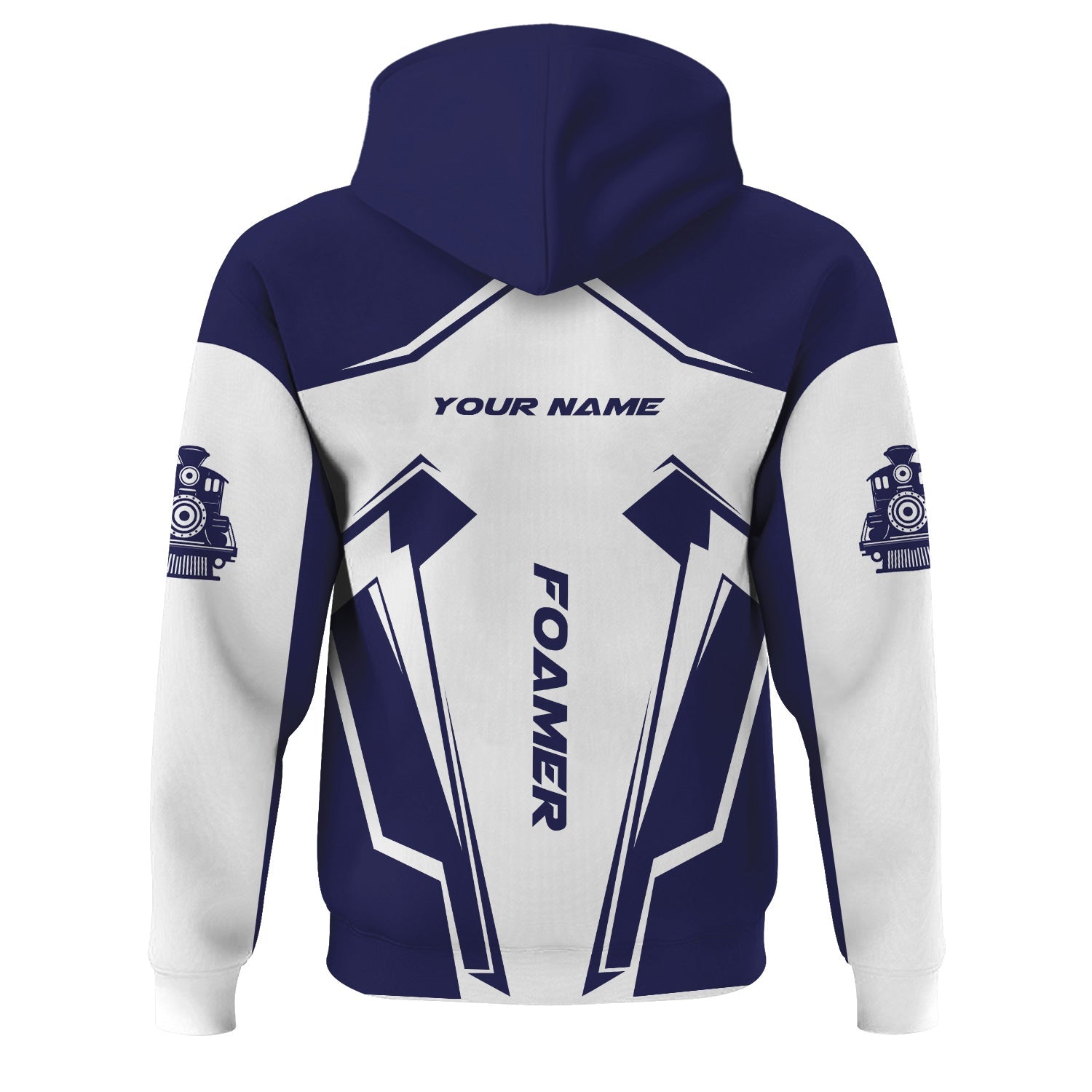 Railspirit Personalized CSX Transportation Railroad Hoodie Railway Trainspotter Style Zip Up Hoodie Gift Idea For Foamers