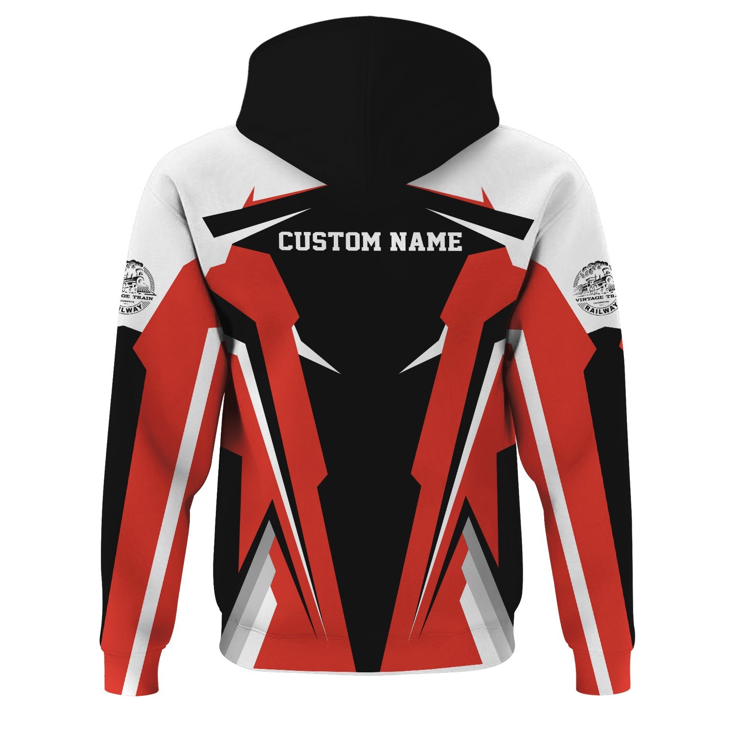 Railspirit Personalized Canadian National Railroad Hoodie Strong Line Style Train Hoodie Gift Idea For Train Lover