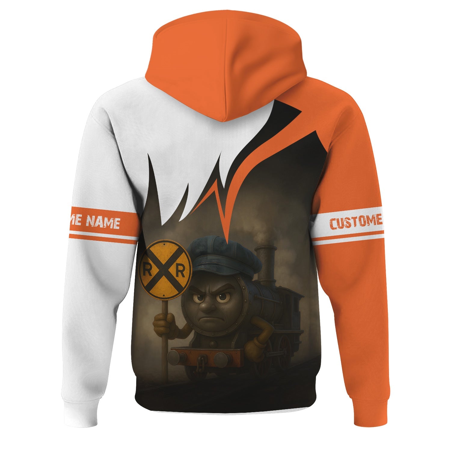 Railspirit Personalized Wheeling And Lake Erie Railroad Hoodie Angry Train Hoodie Gift Idea For Train Lover