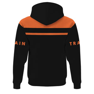 Railspirit Custom Name Wheeling And Lake Erie Railroad Hoodie American Train Ticket Printed Zip Hoodie