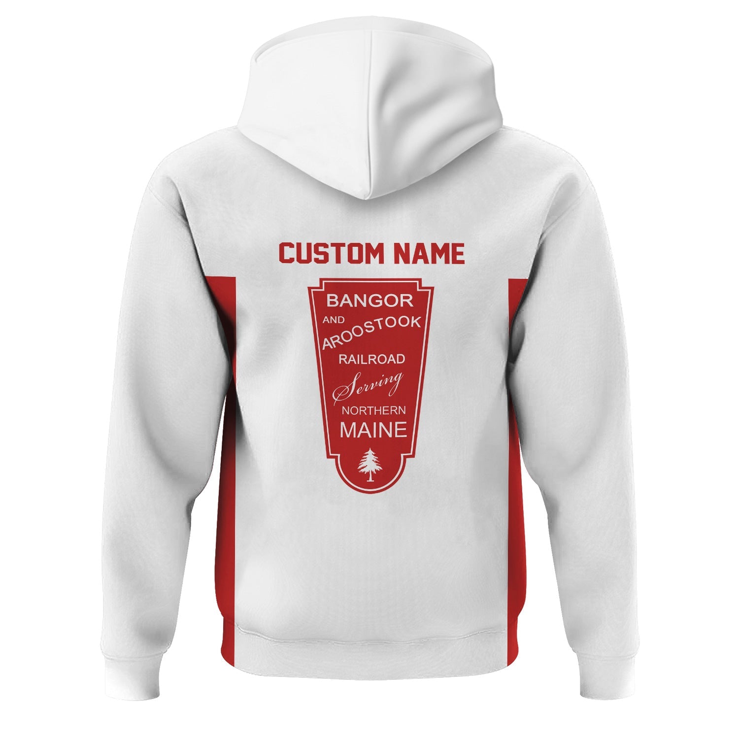 Railspirit Custom Name Bangor And Aroostook Railroad Hoodie Yes I Need All Those Train Printed Zip Hoodie