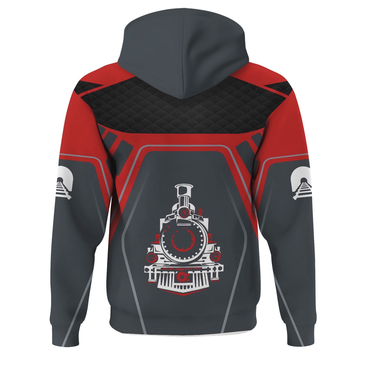 Railspirit Personalized Bangor And Aroostook Railroad Hoodie Steam Locomotive Engine Graphic Train Zip Up Hoodie All Over Print