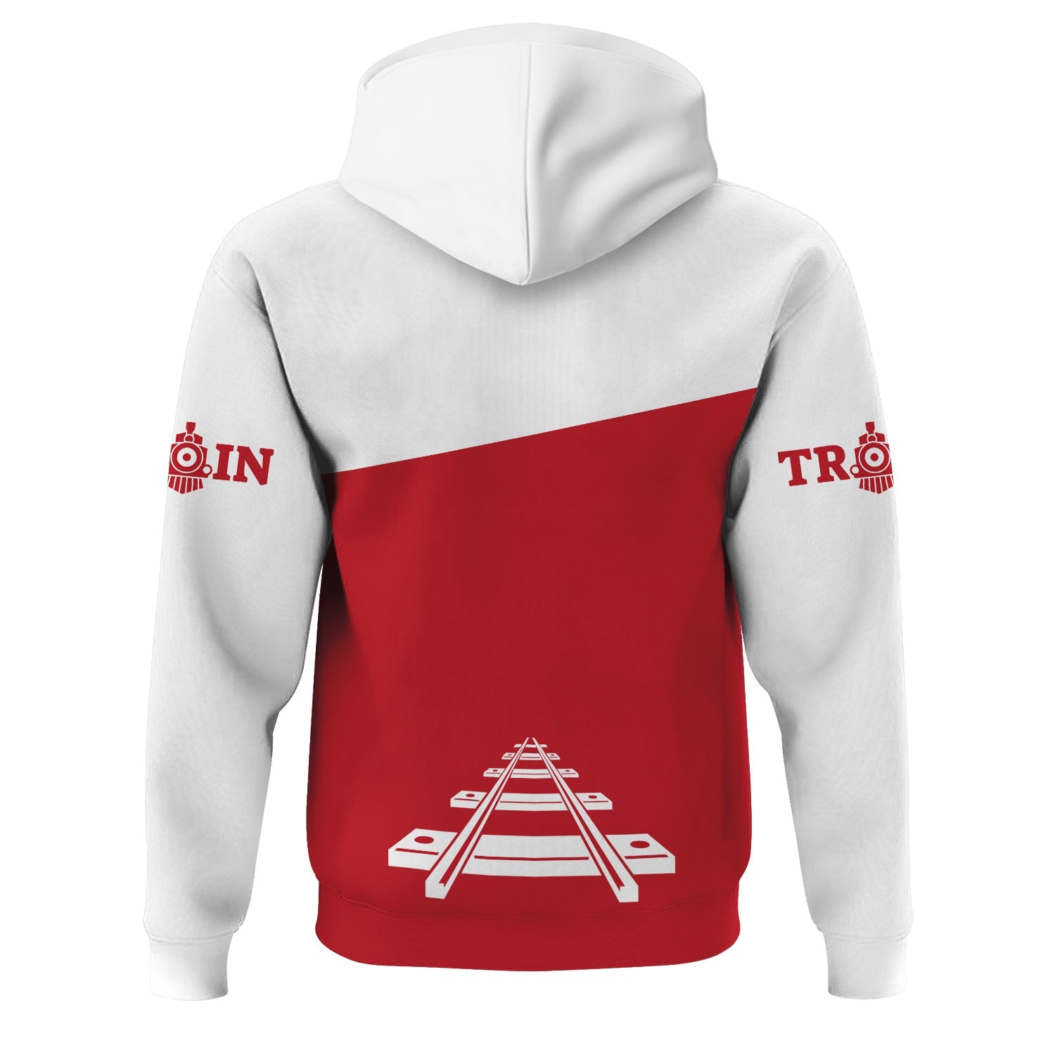 Railspirit Custom Name Green Bay & Western Railroad Hoodie One Track Mind Printed Zip Hoodie