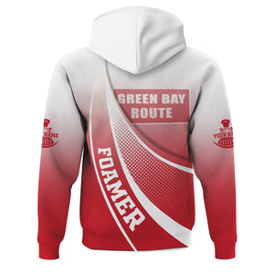Railspirit Personalized Green Bay & Western Railroad Hoodie Railway-Themed Style Zip Up Hoodie Gift Idea For Trainspotter
