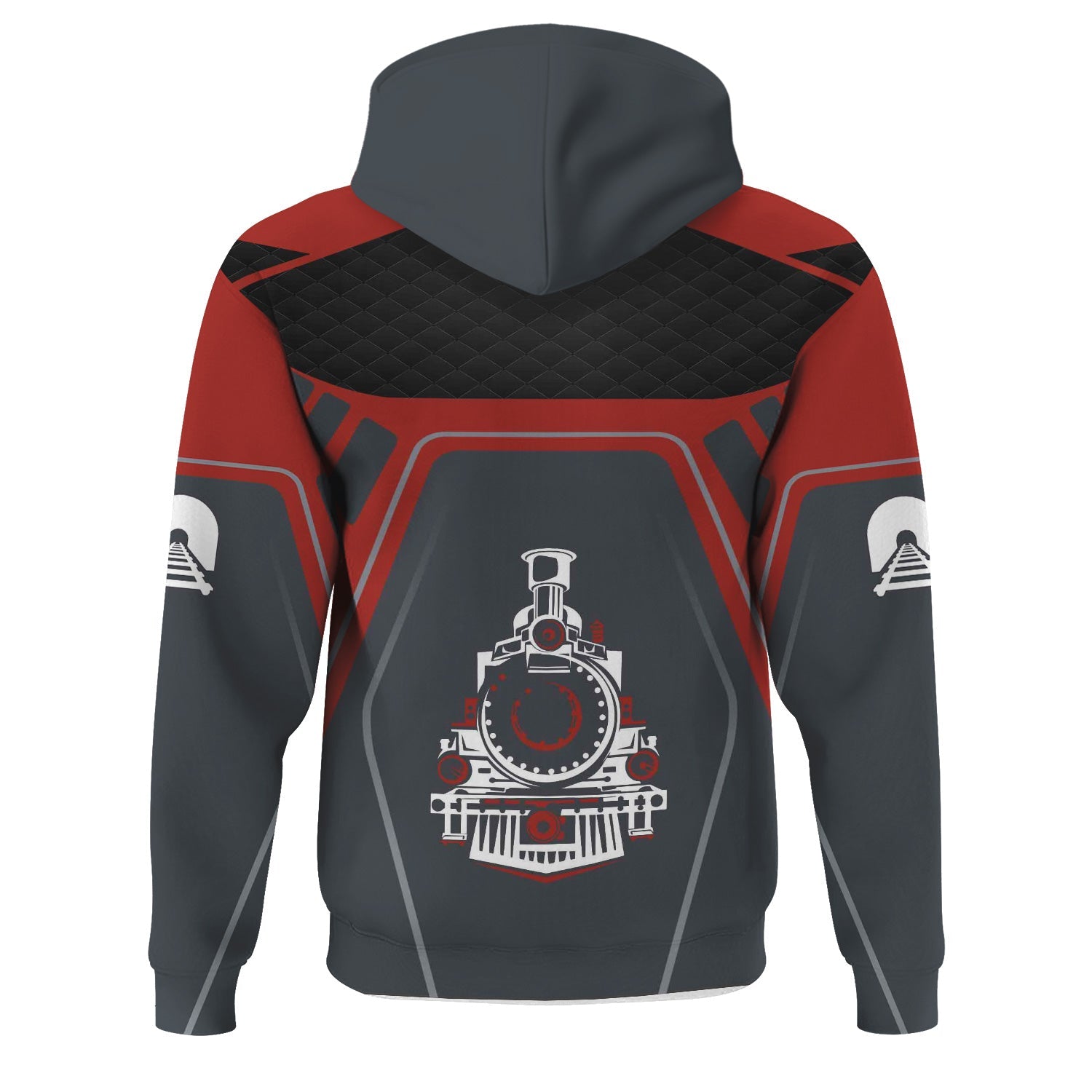 Railspirit Personalized New Hope Railroad Hoodie Steam Locomotive Engine Graphic Train Zip Up Hoodie All Over Print