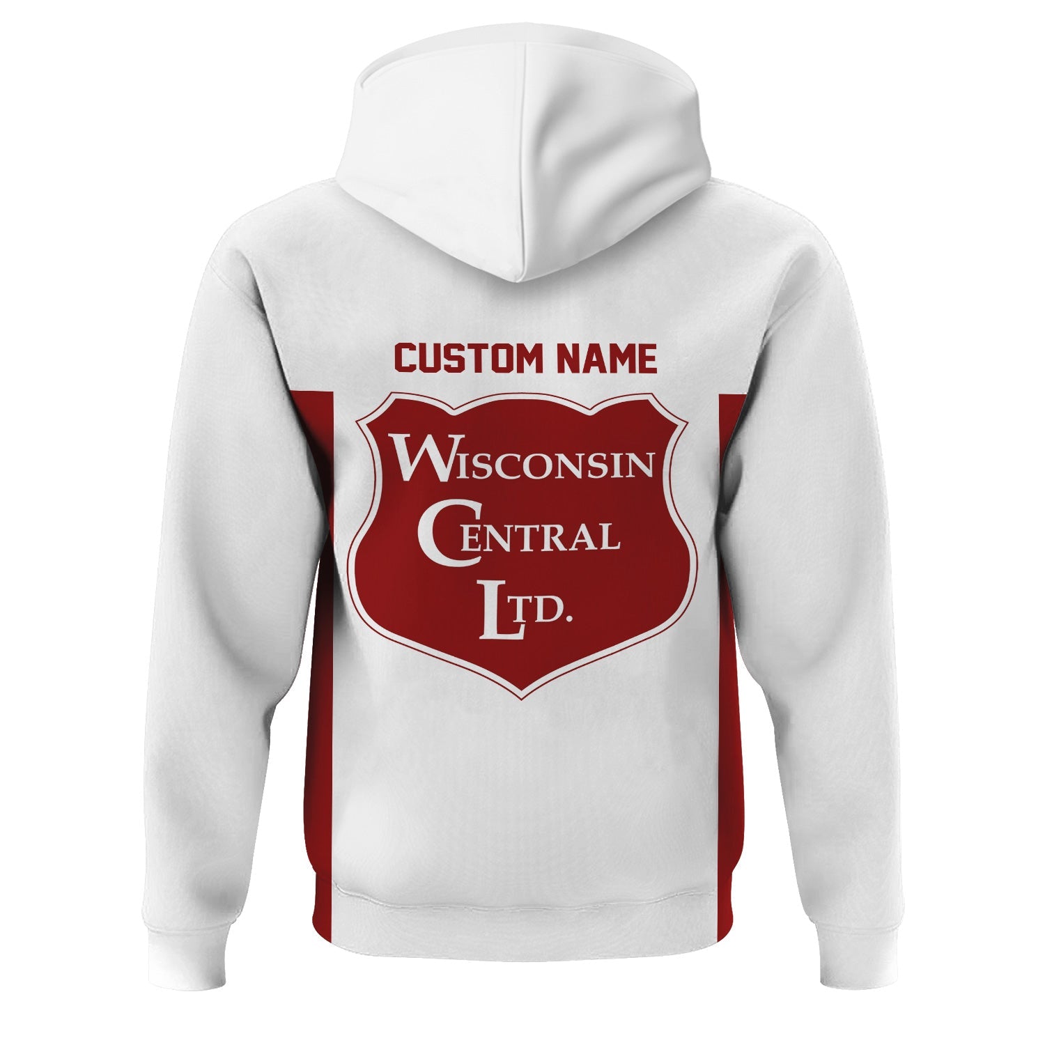 Railspirit Custom Name Wisconsin Central Ltd Railroad Hoodie Yes I Need All Those Train Printed Zip Hoodie