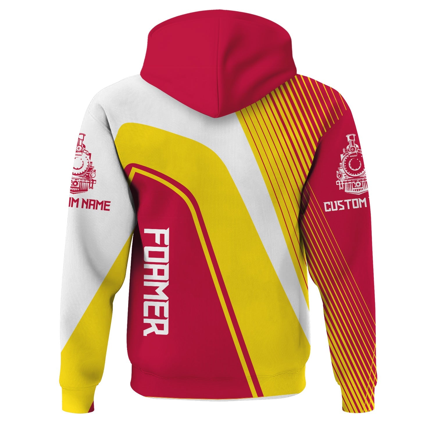 Railspirit Personalized Canadian Pacific Railroad Hoodie Vibrant Striking Style Zip Up Hoodie For Rail Enthusiasts