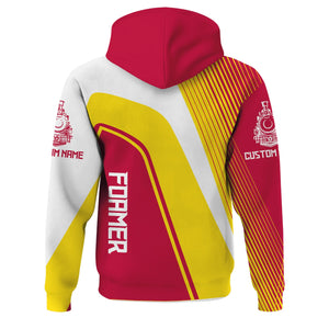 Railspirit Personalized Canadian Pacific Railroad Hoodie Vibrant Striking Style Zip Up Hoodie For Rail Enthusiasts