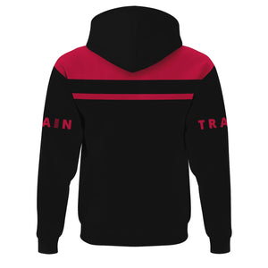 Railspirit Custom Name Canadian Pacific Railroad Hoodie American Train Ticket Printed Zip Hoodie