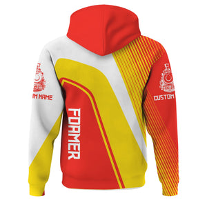 Railspirit Personalized Fleischmann And Western Railroad Hoodie Vibrant Striking Style Zip Up Hoodie For Rail Enthusiasts