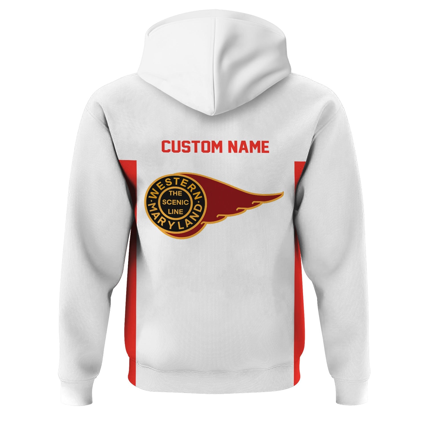 Railspirit Custom Name Western Maryland Railway Hoodie Yes I Need All Those Train Printed Zip Hoodie