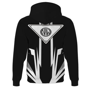 Railspirit Norfolk and Western Railway Hoodie Bold Graphic Style N&W All Over Printed Zip Up Hoodie