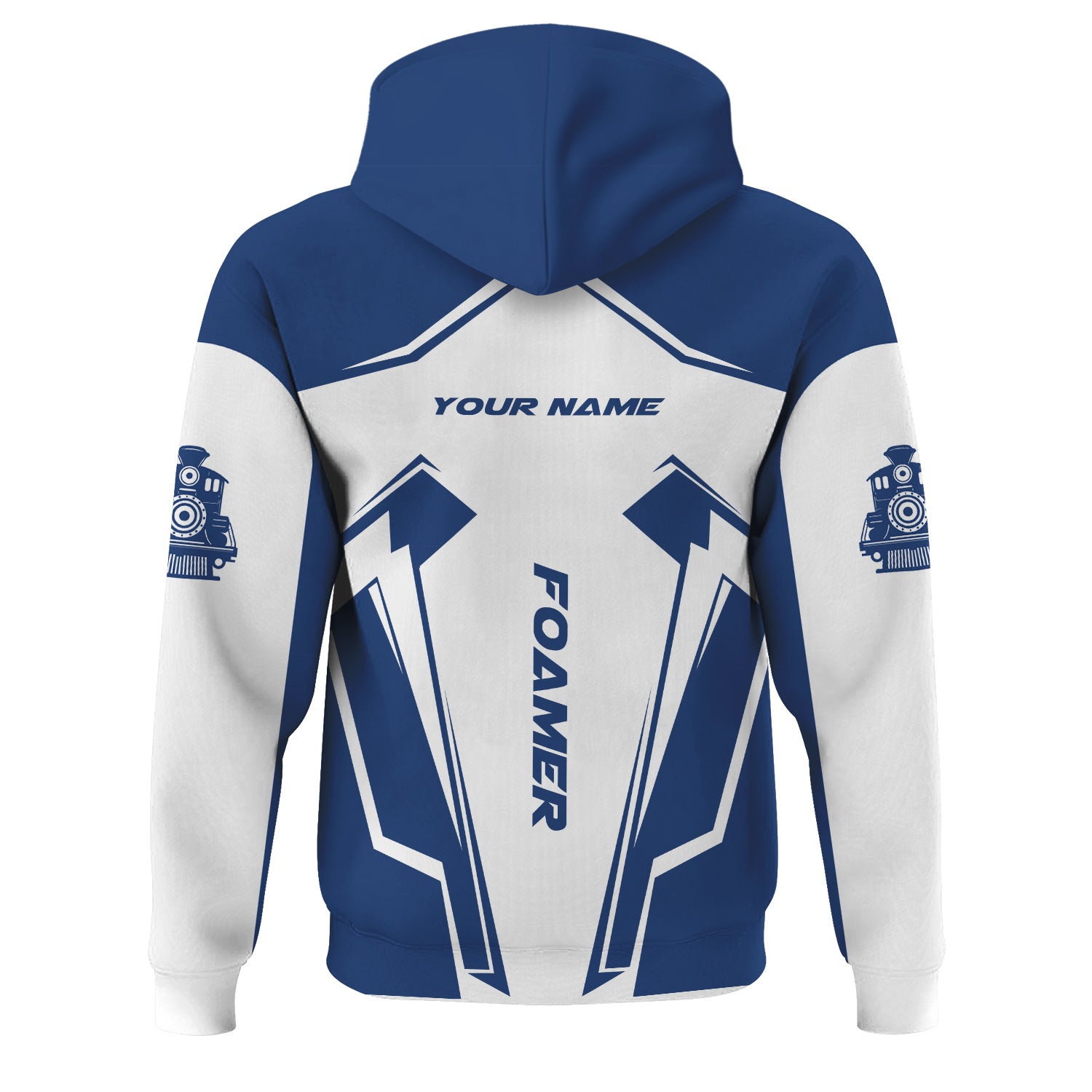 Railspirit Personalized Duluth, Winnipeg and Pacific Railway Hoodie Railway Trainspotter Style Zip Up Hoodie Gift Idea For Foamers