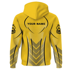 Railspirit Personalized Central of Georgia Railway Hoodie Striking Line Style Train Zip Up Hoodie For Locomotive Lovers