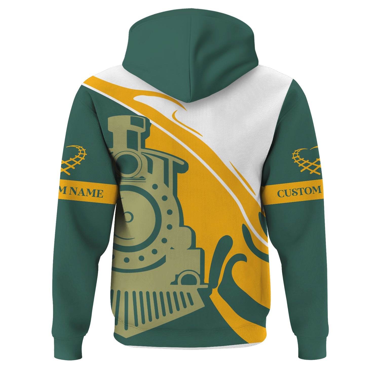 Railspirit Personalized Southern Railway U.S Hoodie Flame-Inspired Style SOU Zip Up Hoodie Gift Idea For Train Lovers