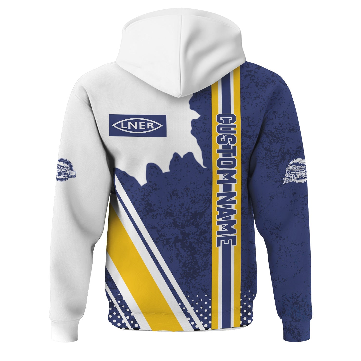 Railspirit Personalized London and North Eastern Railway Hoodie All Over Printed Unisex Zip Up Hoodie