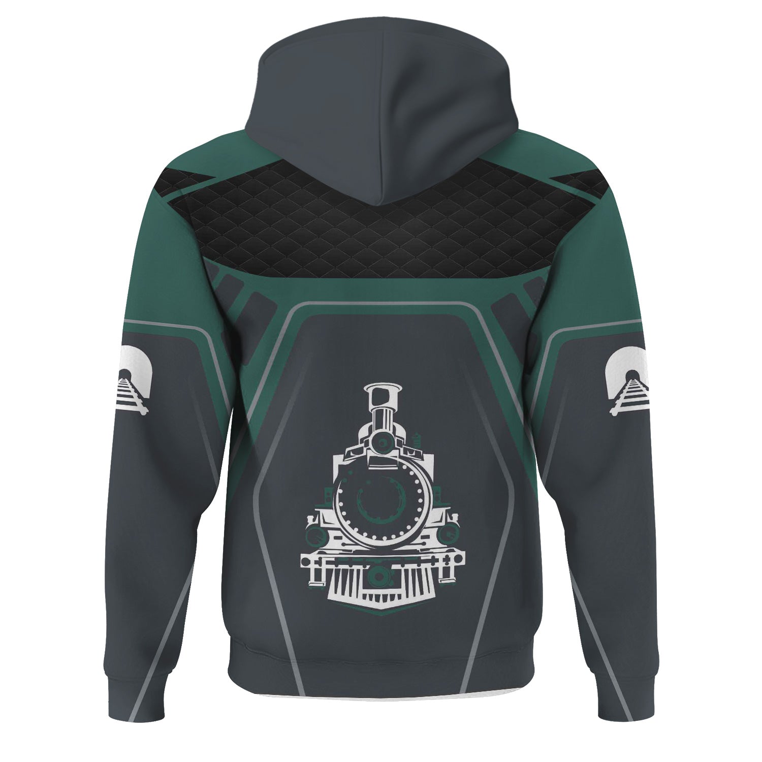Railspirit Personalized Southern Railway U.S Hoodie Steam Locomotive Engine Graphic SOU Train Zip Up Hoodie All Over Print