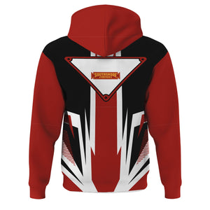 Railspirit Chicago South Shore and South Bend Railroad Hoodie Bold Graphic Style All Over Printed Zip Up Hoodie