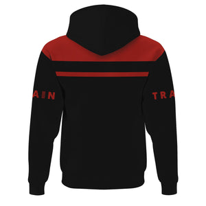 Railspirit Custom Name Union Electric Railway Hoodie American Train Ticket Printed Zip Hoodie