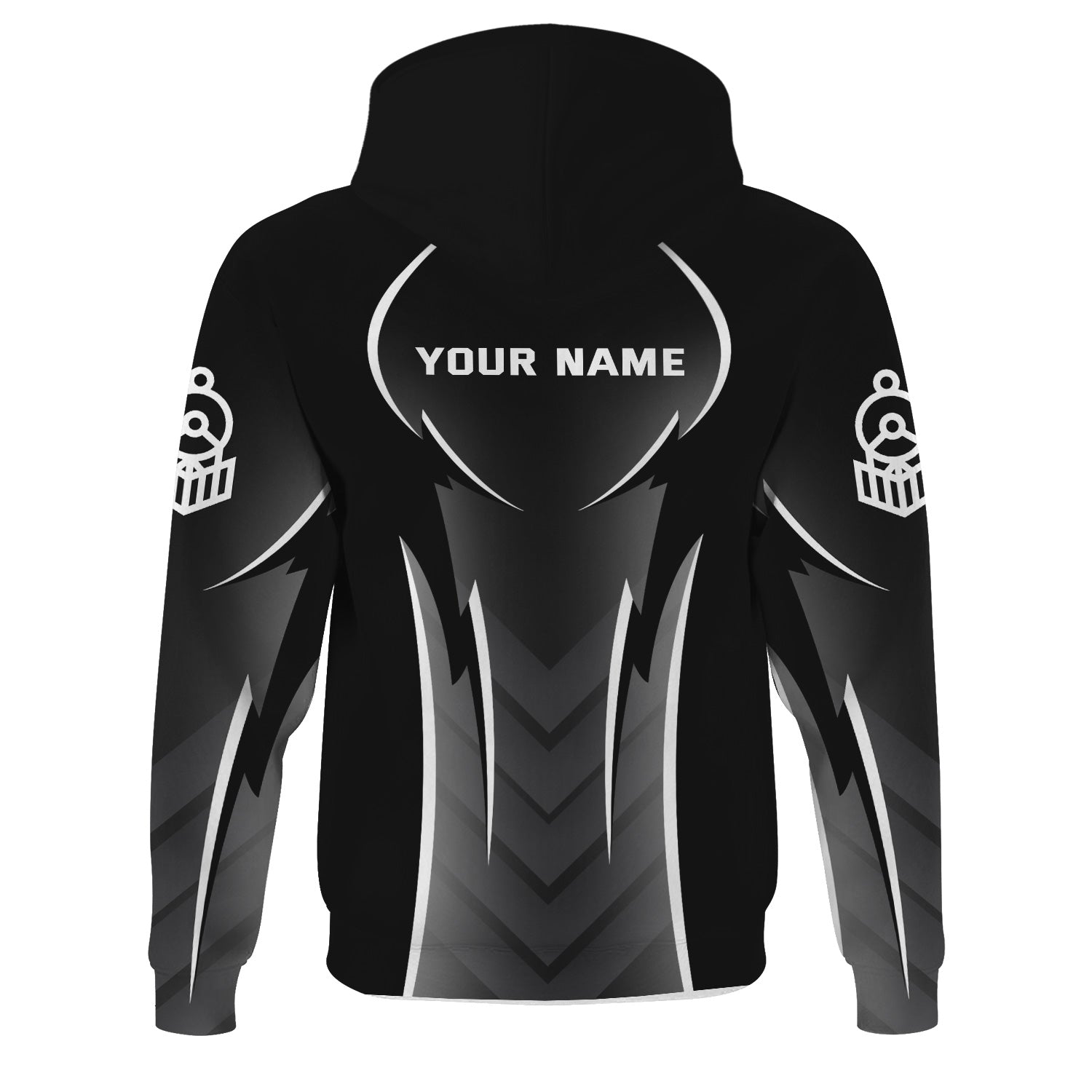 Railspirit Personalized Union Electric Railway Hoodie Striking Line Style Train Zip Up Hoodie For Locomotive Lovers