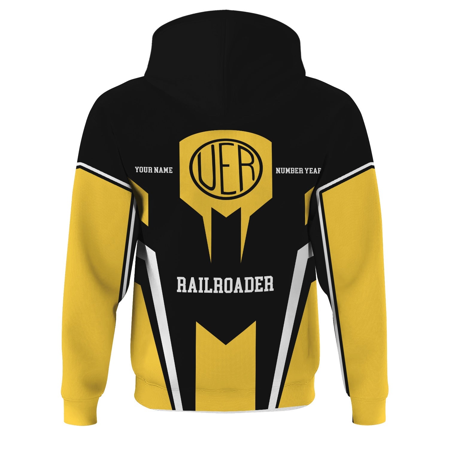 Railspirit Personalized Union Electric Railway Hoodie Custom Year Railroader Zip Up Hoodie Gift Idea For Train Lover