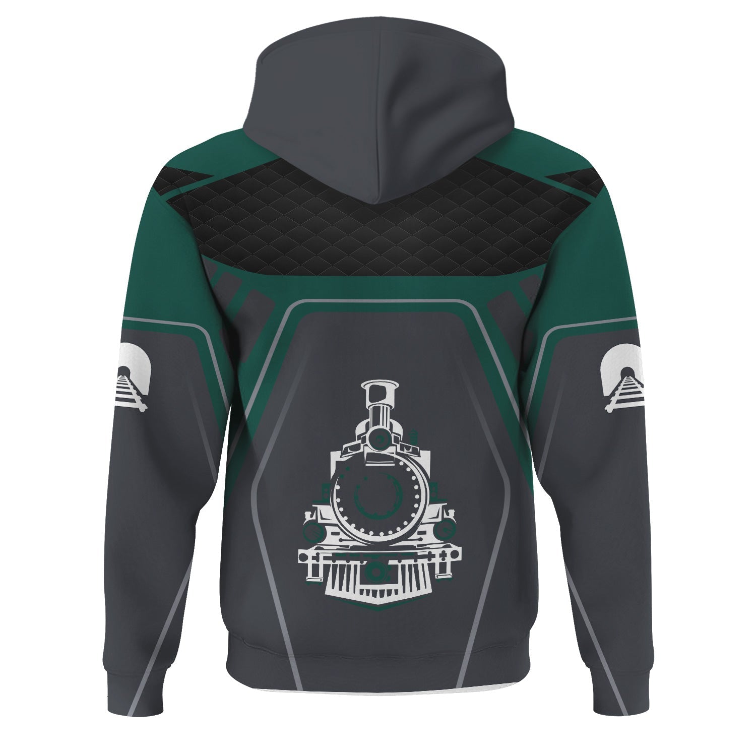Railspirit Personalized Great Western Railway Hoodie Steam Locomotive Engine Graphic Train Zip Up Hoodie All Over Print