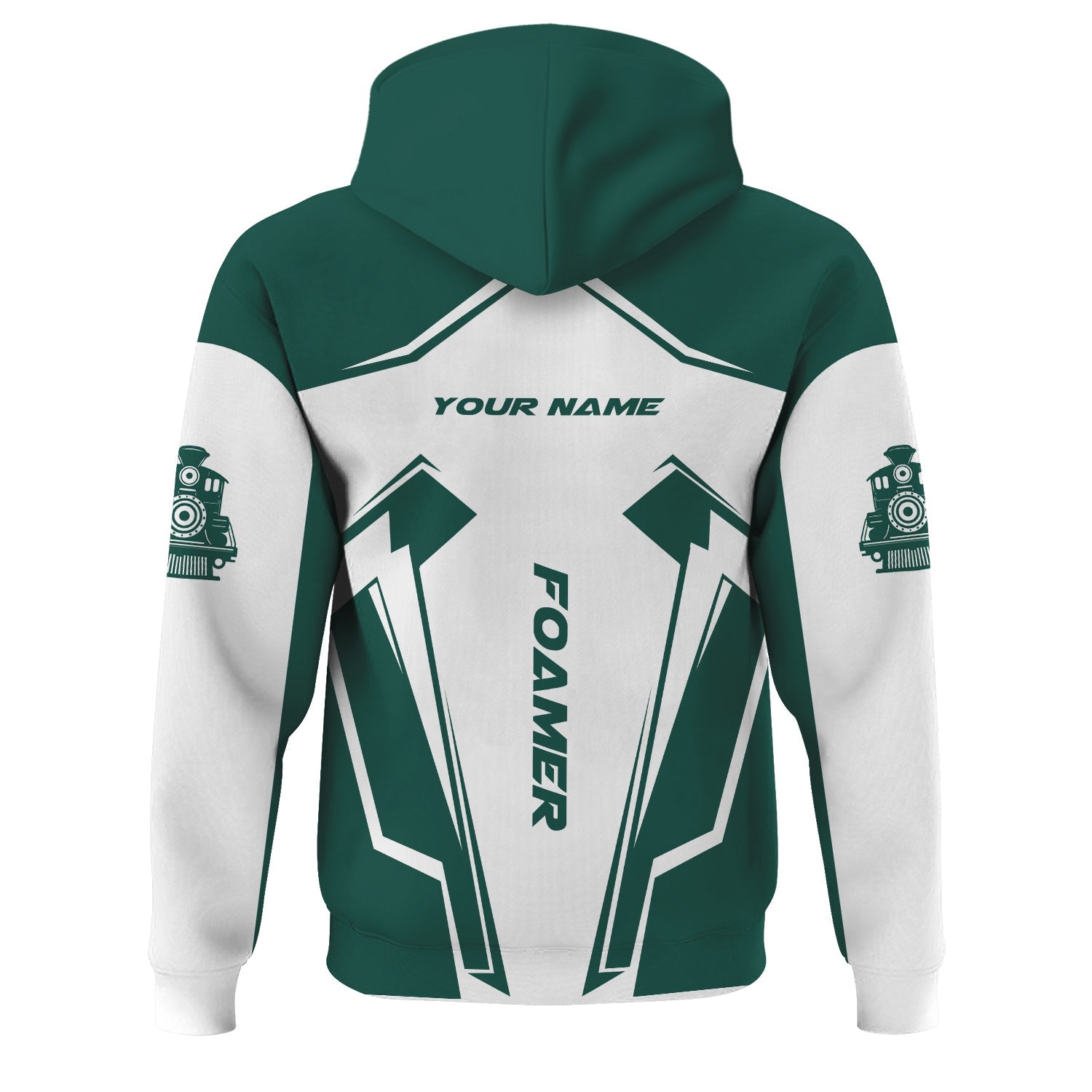 Railspirit Personalized Great Western Railway Hoodie Railway Trainspotter Style Zip Up Hoodie Gift Idea For Foamers