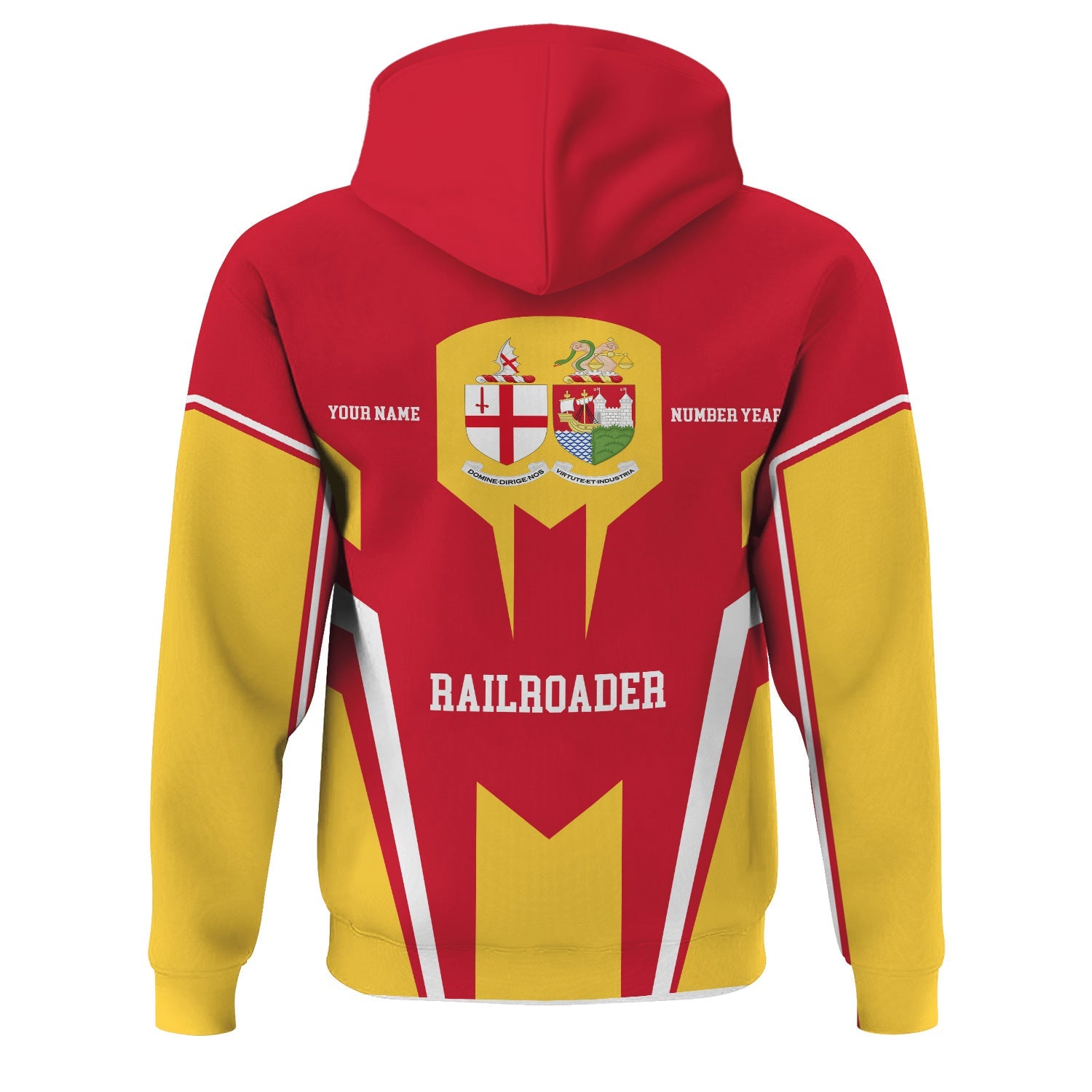 Railspirit Personalized Great Western Railway Hoodie Custom Year Railroader Zip Up Hoodie Gift Idea For Train Lover