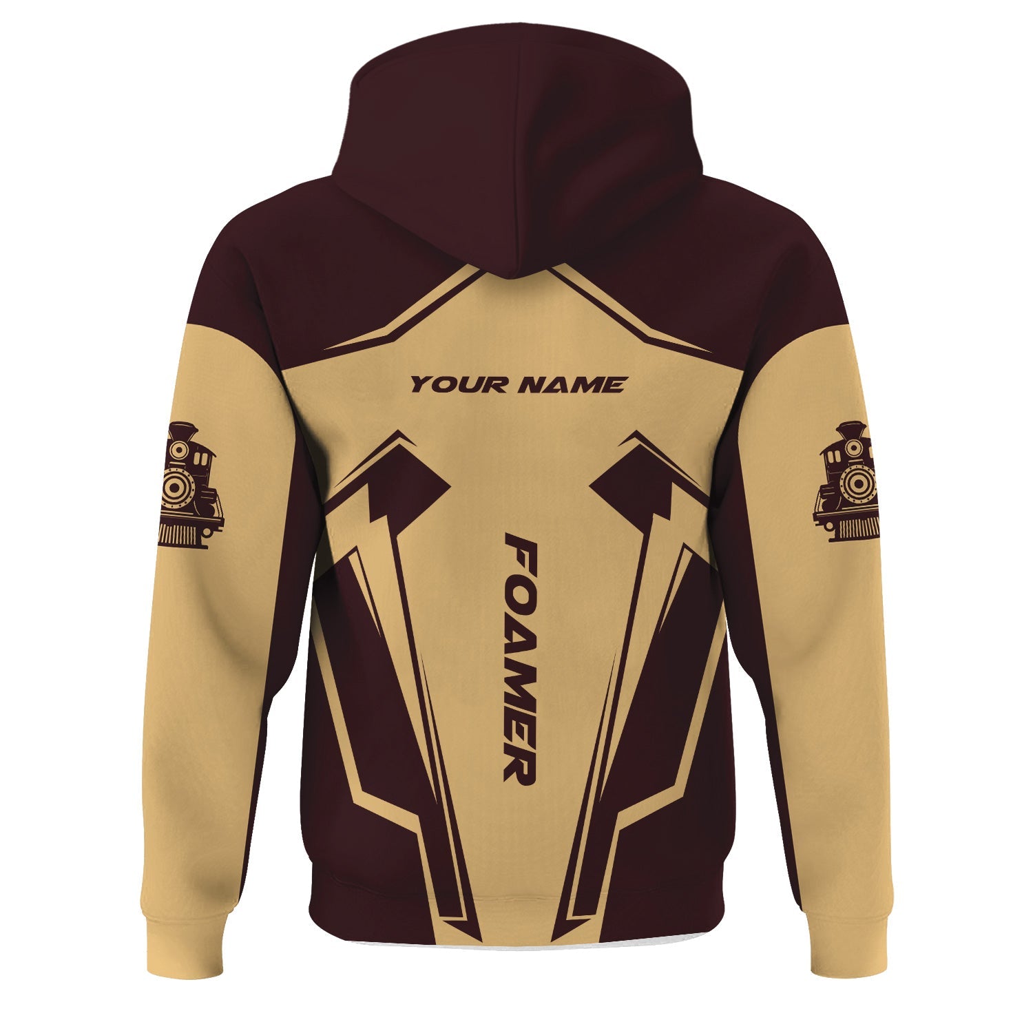 Railspirit Personalized London, Midland and Scottish Railway Hoodie Railway Trainspotter Style Zip Up Hoodie Gift Idea For Foamers