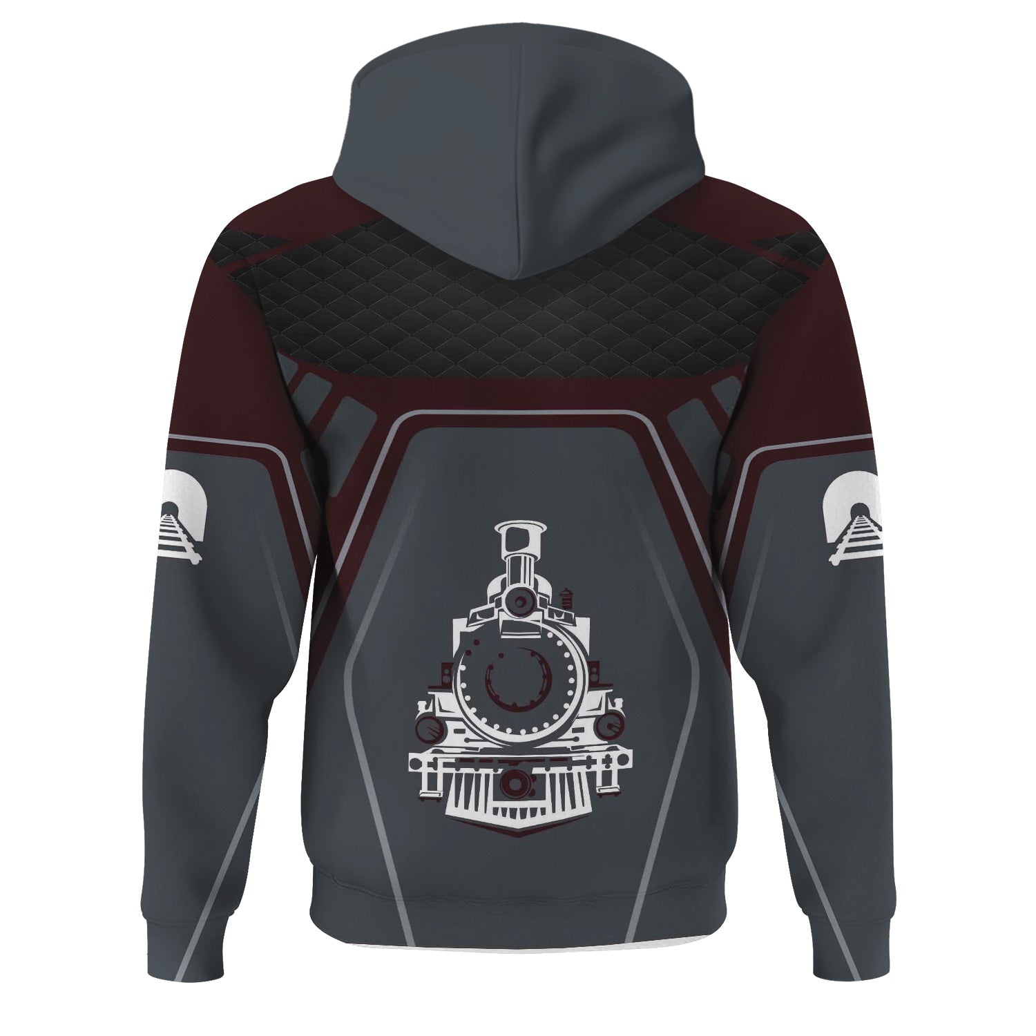 Railspirit Personalized London, Midland and Scottish Railway Hoodie Steam Locomotive Engine Graphic Train Zip Up Hoodie All Over Print