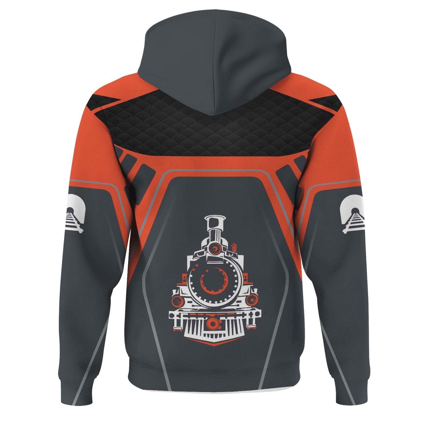 Railspirit Personalized Avanti West Coast Hoodie Steam Locomotive Engine Graphic Train Zip Up Hoodie All Over Print