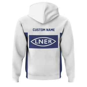 Railspirit Custom Name London and North Eastern Railway Hoodie Yes I Need All Those Train Printed Zip Hoodie