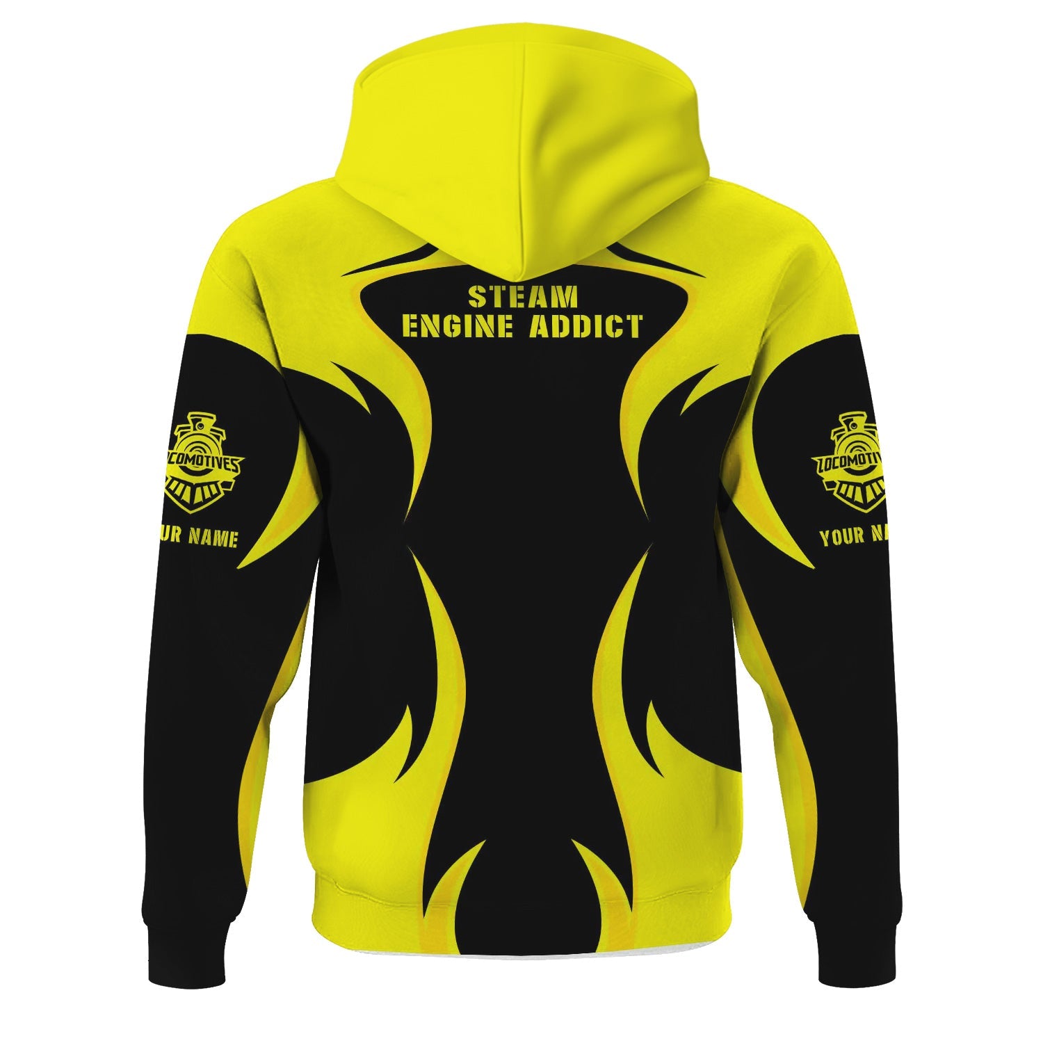 Railspirit Personalized Iowa Interstate Railroad Hoodie Distinctive Flame Style IAIS Zip Up Hoodie For Steam Engine Addict