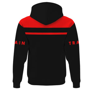Railspirit Custom Name Iowa Interstate Railroad Hoodie American Train Ticket IAIS Printed Zip Hoodie