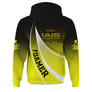 Railspirit Personalized Iowa Interstate Railroad Hoodie Railway-Themed Style IAIS Zip Up Hoodie Gift Idea For Trainspotter
