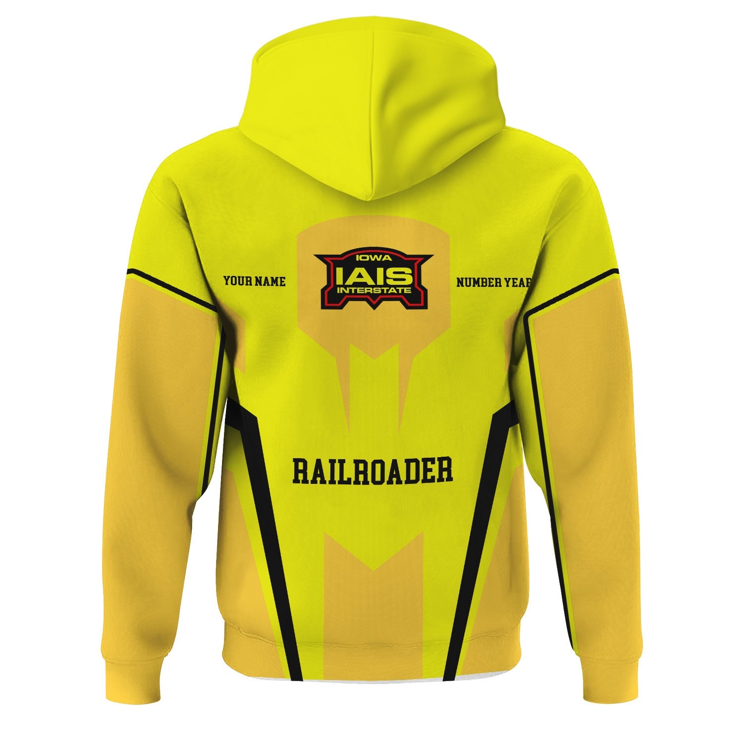 Railspirit Personalized Iowa Interstate Railroad Hoodie Custom Year Railroader IAIS Zip Up Hoodie Gift Idea For Train Lover