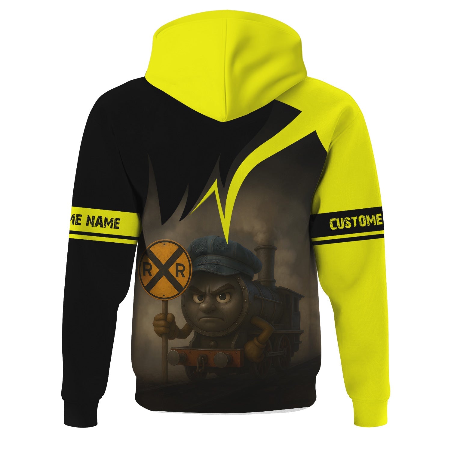 Railspirit Personalized Iowa Interstate Railroad Hoodie Angry Train IAIS Hoodie Gift Idea For Train Lover