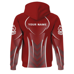 Railspirit Personalized Soo Line Railroad Hoodie Striking Line Style Train Zip Up Hoodie For Locomotive Lovers