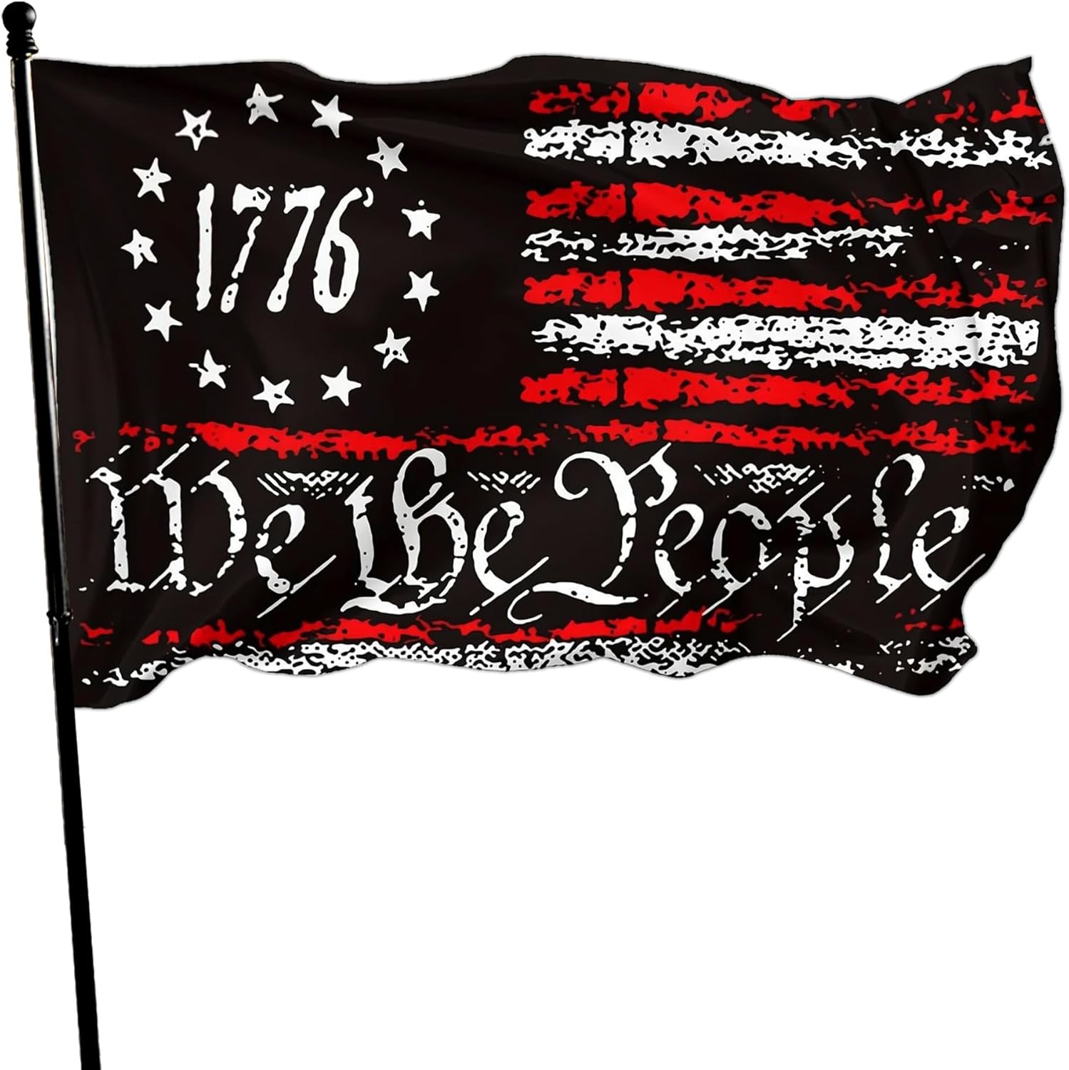 We The People 1776 Flag Double Side Vintage American Garden Flag Decoration For Indoor Outdoor