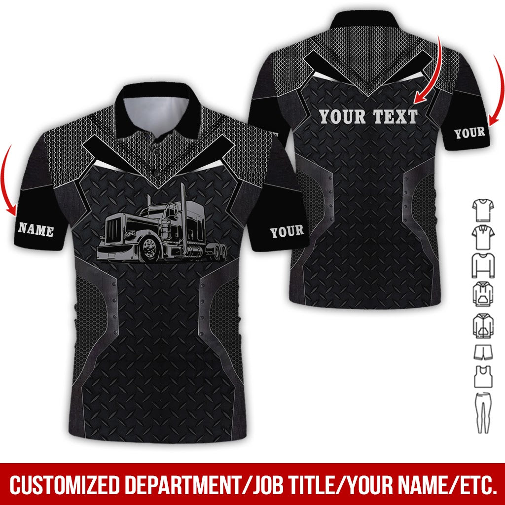 Custom Name Love Tow Truck Printed Clothes, Personalized Tow Driver Apparel